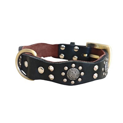 Klasična kožna ogrlica za pse